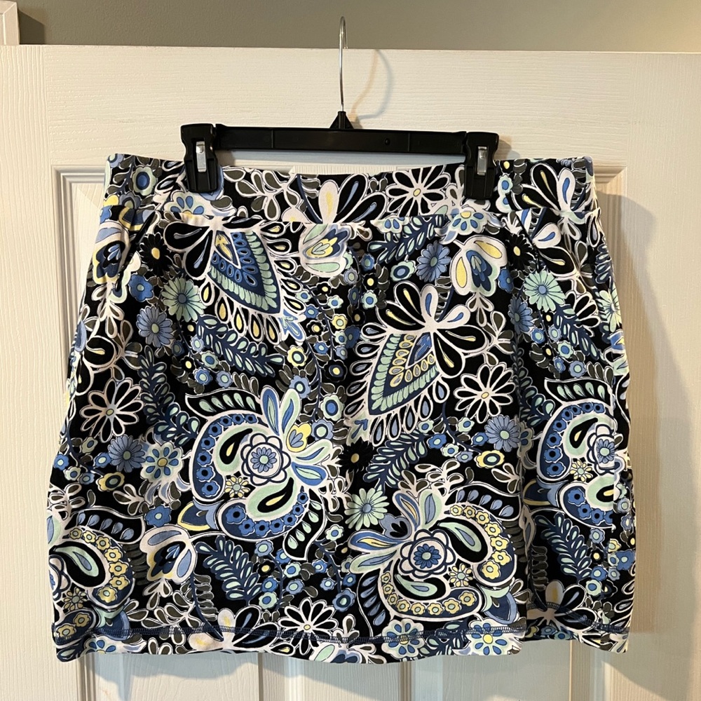 1X || Paisley Pique Skort || Talbots
